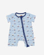 Petite Hailey Bamboo Short - Sleeve Zipper Romper - Princess and the Pea Boutique