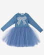 Petite Hailey Emi Bow Tutu - Dusty Blue - Princess and the Pea Boutique