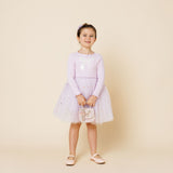 Petite Hailey Emma Bow Tutu Dress Purple - Princess and the Pea Boutique