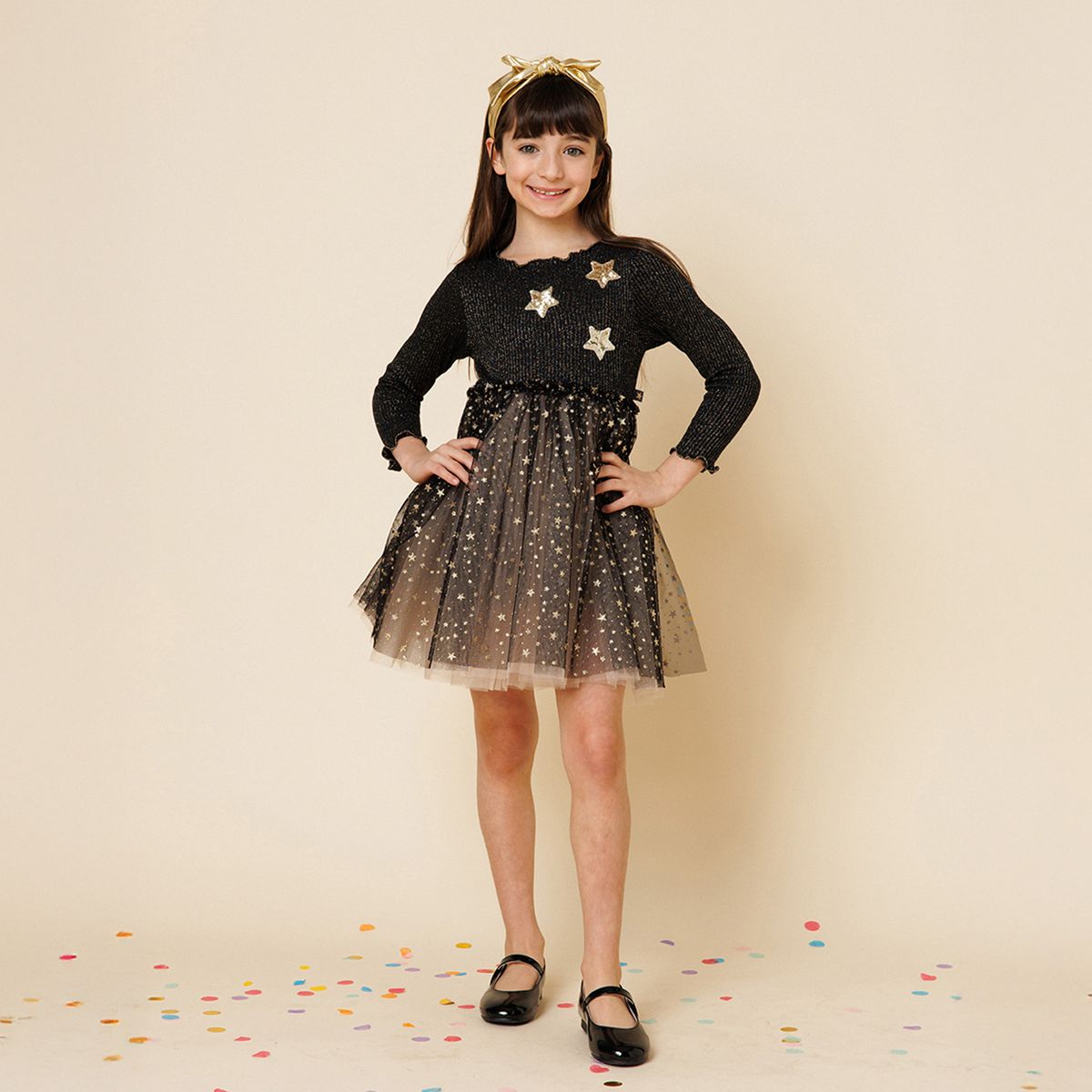 Petite Hailey Glitter Three Star Tutu Dress - Princess and the Pea Boutique