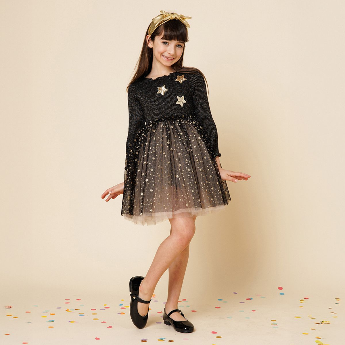 Petite Hailey Glitter Three Star Tutu Dress - Princess and the Pea Boutique