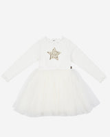 Petite Hailey Hailey LS Star Tutu - Ivory - Princess and the Pea Boutique