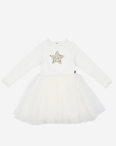 Petite Hailey Hailey LS Star Tutu - Ivory - Princess and the Pea Boutique