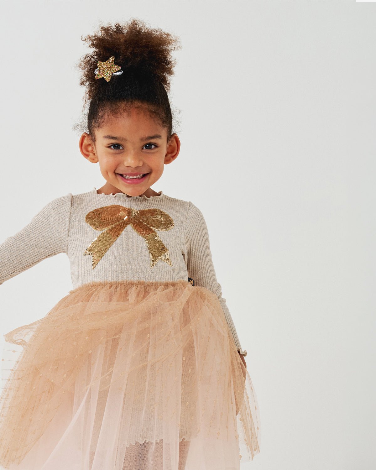 Petite Hailey Quincy Bow Tutu - Gold - Princess and the Pea Boutique