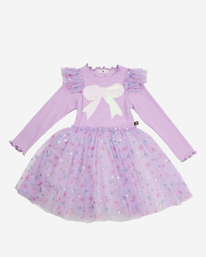 Petite Hailey Raina Flower Tutu - Purple - Princess and the Pea Boutique
