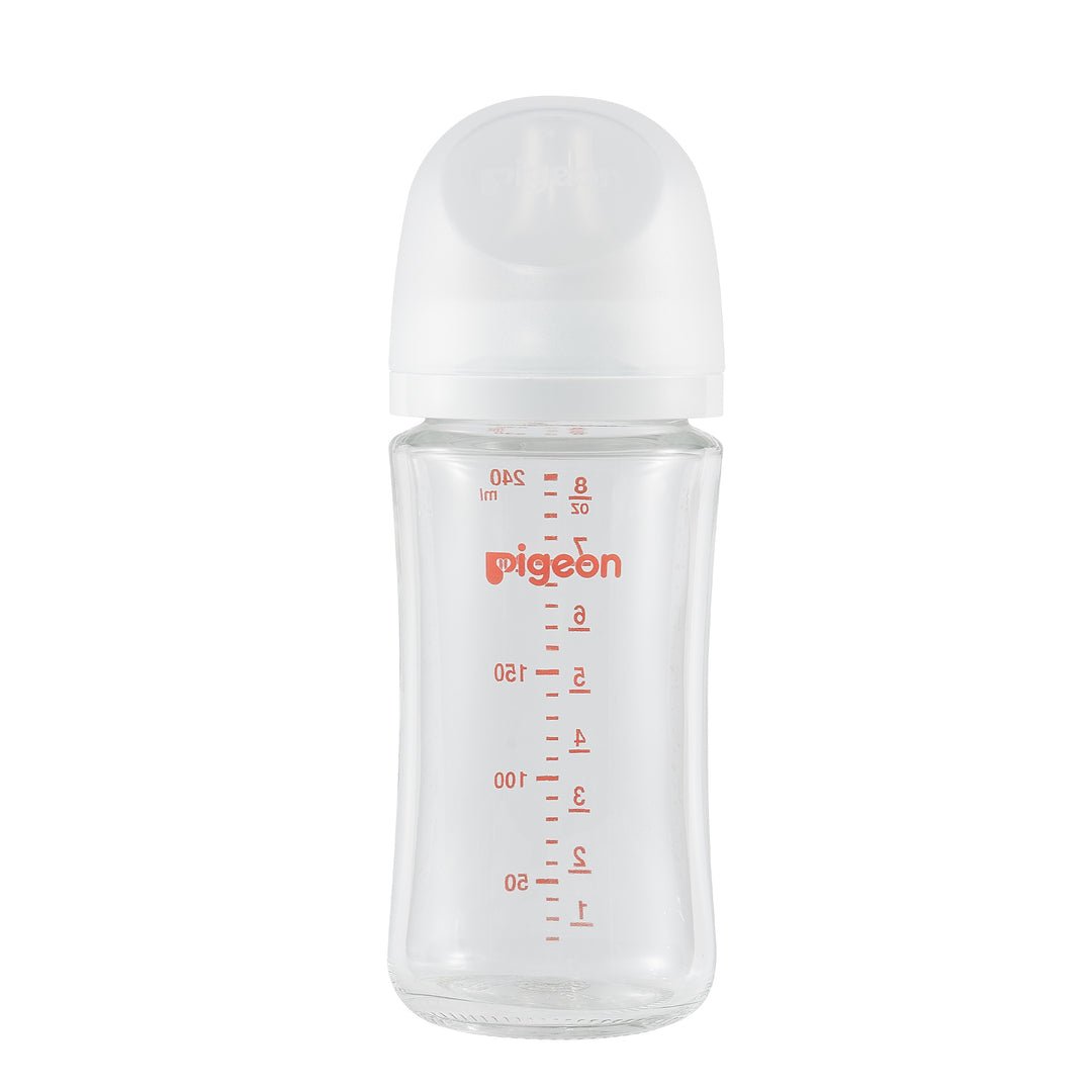 Piegon Glass Bottle 8oz (1 - Pack) with M Nipple (3M+) - Princess and the Pea Boutique