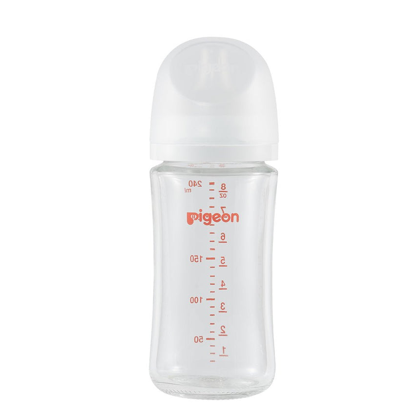 Piegon Glass Bottle 8oz (1 - Pack) with M Nipple (3M+) - Princess and the Pea Boutique