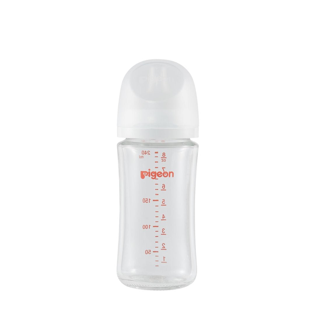 Piegon Glass Bottle 8oz (1 - Pack) with M Nipple (3M+) - Princess and the Pea Boutique