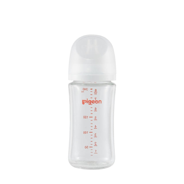Piegon Glass Bottle 8oz (1 - Pack) with M Nipple (3M+) - Princess and the Pea Boutique