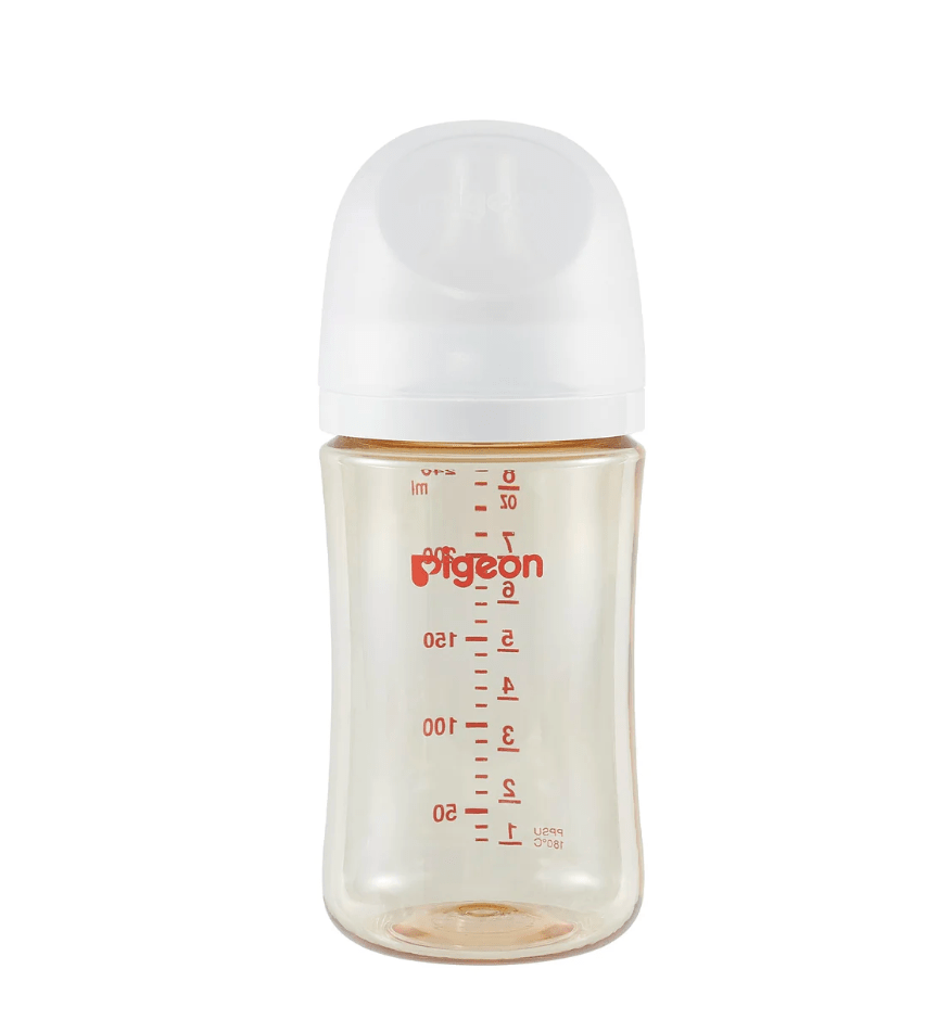 Pigeon - PPSU Bottle 8oz/240ml with M Nipple 3M+ (1 - Pack) - Princess and the Pea Boutique