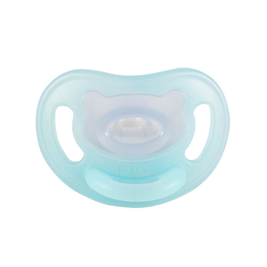 Pigeon Soft Buddy Silicone Pacifier - Light Blue - Princess and the Pea Boutique