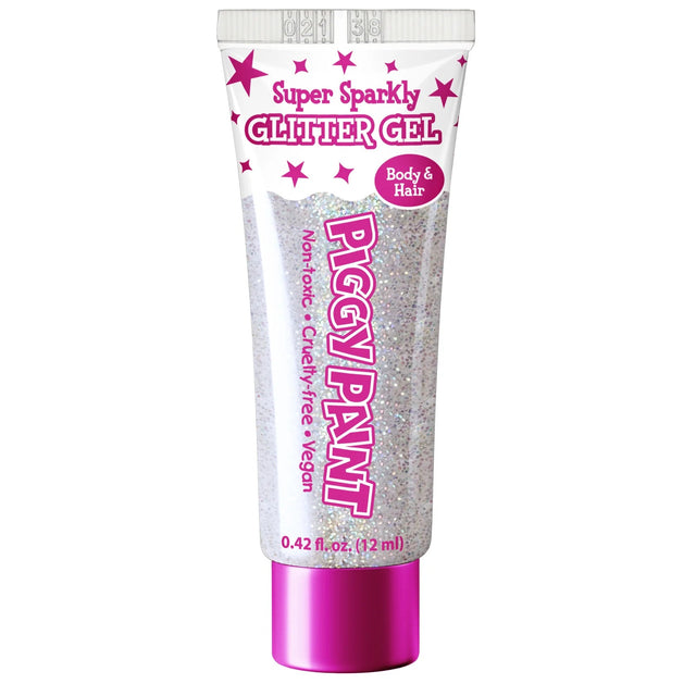 Piggy Paint Chunky Confetti Glitter Gel - White - Princess and the Pea Boutique