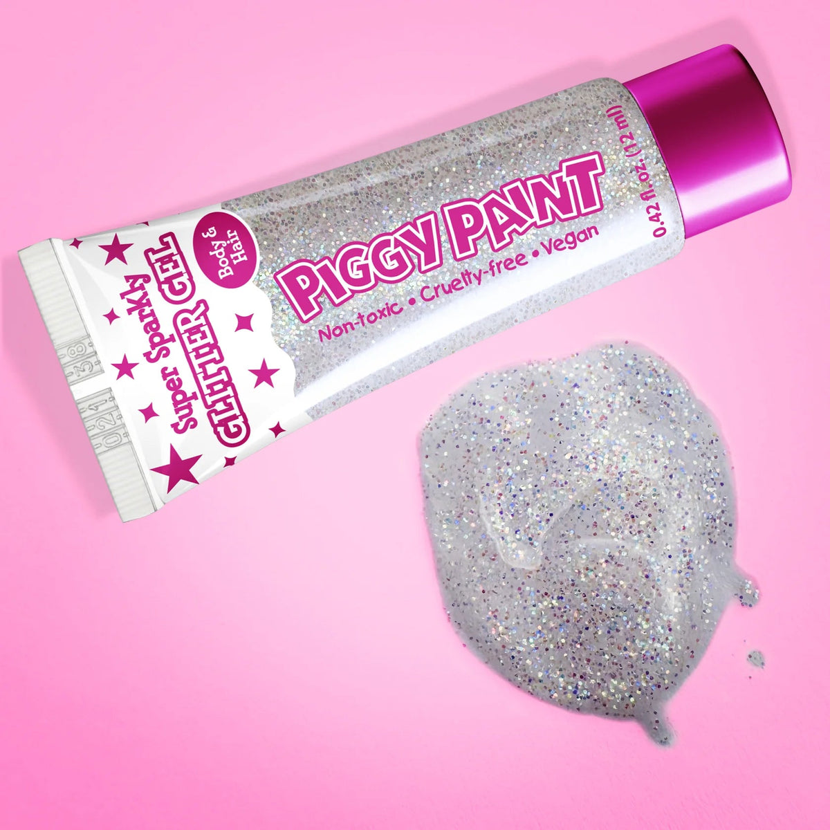 Piggy Paint Chunky Confetti Glitter Gel - White - Princess and the Pea Boutique