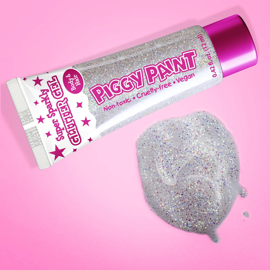 Piggy Paint Chunky Confetti Glitter Gel - White - Princess and the Pea Boutique
