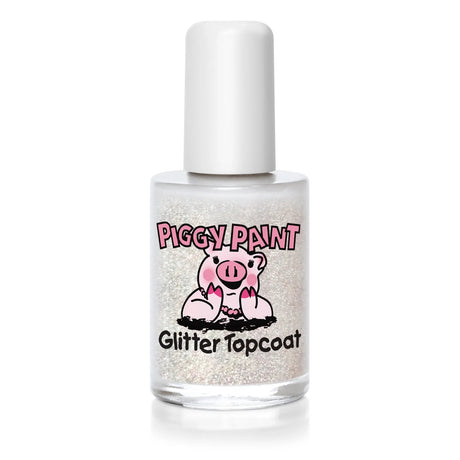 Piggy Paint Glitter Topcoat - Clear Glitter Gloss - Princess and the Pea Boutique