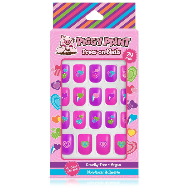 Piggy Paint Happy Hearts Piggy Press - on Nails - Princess and the Pea Boutique