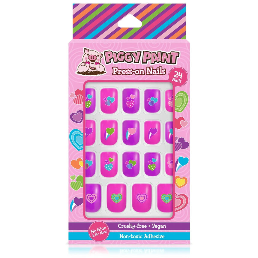 Piggy Paint Happy Hearts Piggy Press - on Nails - Princess and the Pea Boutique