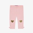 Pink leggings with hearts - Princess and the Pea Boutique