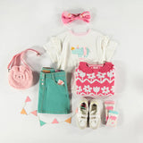 Pink rabbit shoulder bag, child - Princess and the Pea Boutique