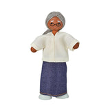 PlanToys Grandmother Dollhouse Figure - Medium Skin Tone - Princess and the Pea Boutique