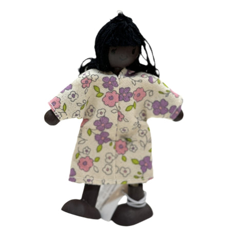 PlanToys Mom Dollhouse Figure - Dark Skin Tone - Princess and the Pea Boutique