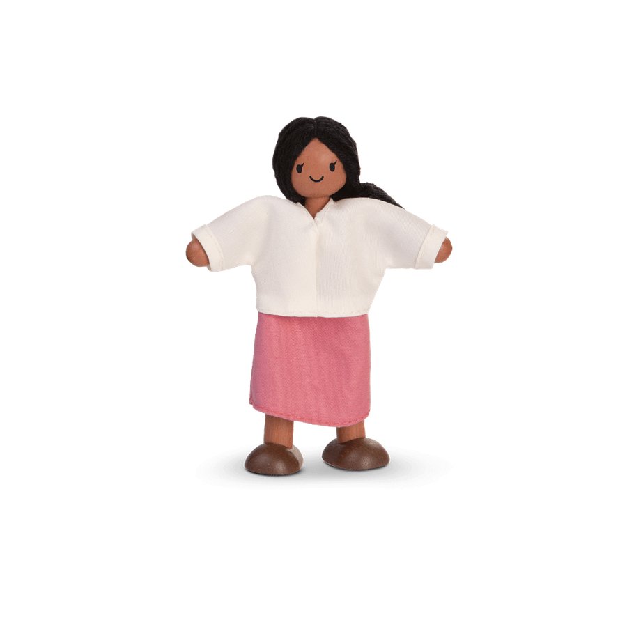 PlanToys Mom Dollhouse Figure - Medium Skin Tone - Princess and the Pea Boutique