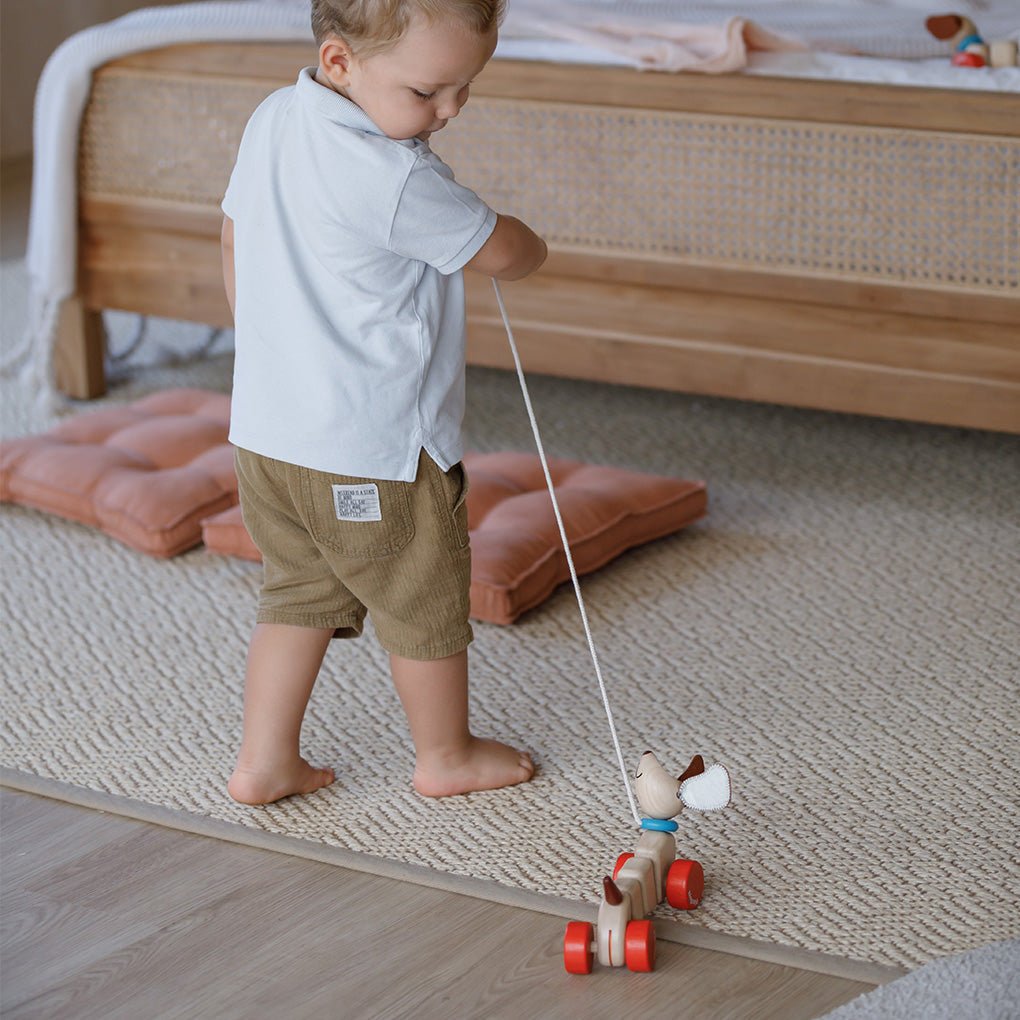 PlanToys Pull - Along Happy Puppy - Princess and the Pea Boutique