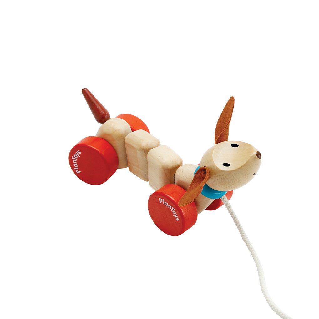 PlanToys Pull - Along Happy Puppy - Princess and the Pea Boutique