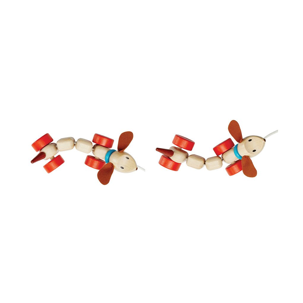 PlanToys Pull - Along Happy Puppy - Princess and the Pea Boutique