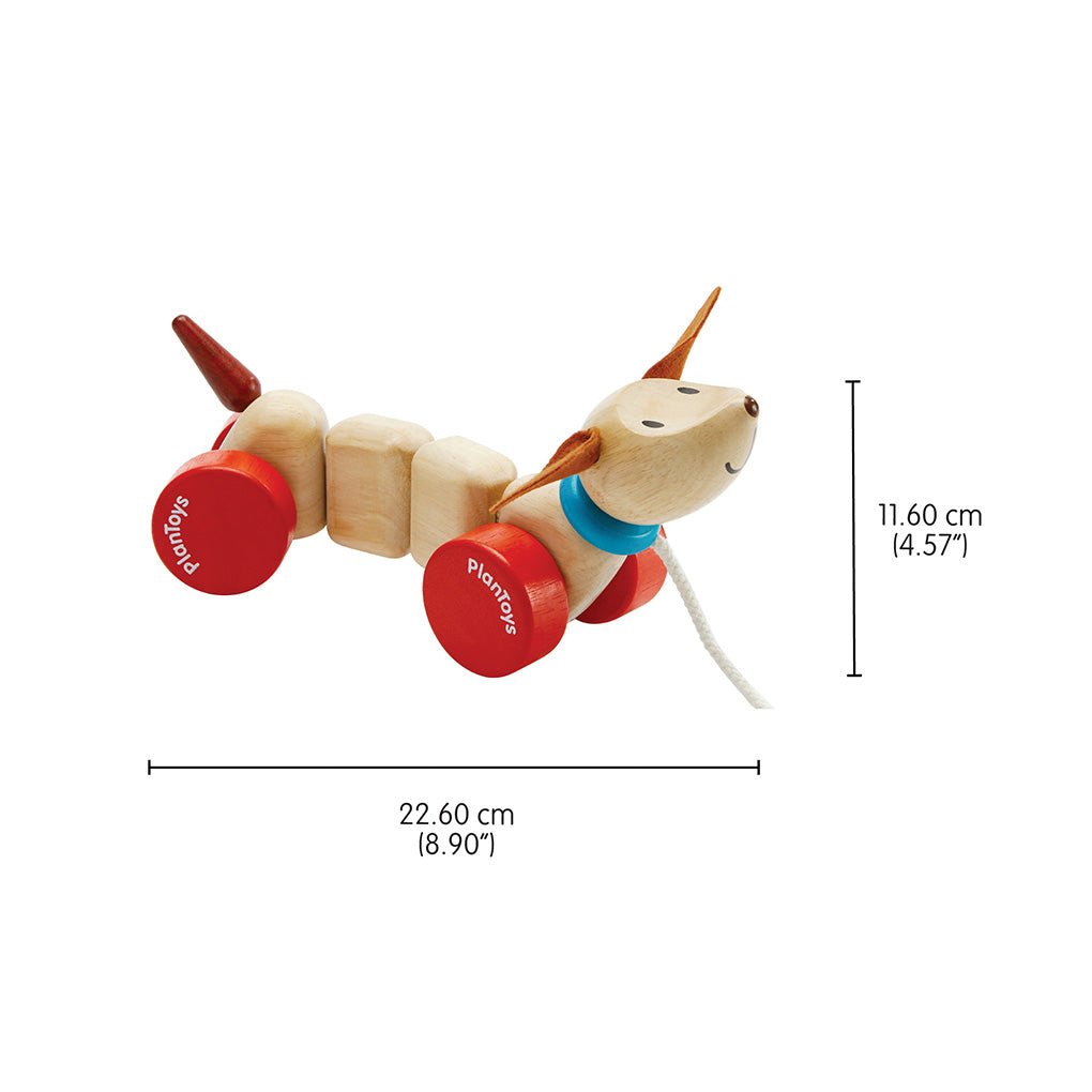 PlanToys Pull - Along Happy Puppy - Princess and the Pea Boutique