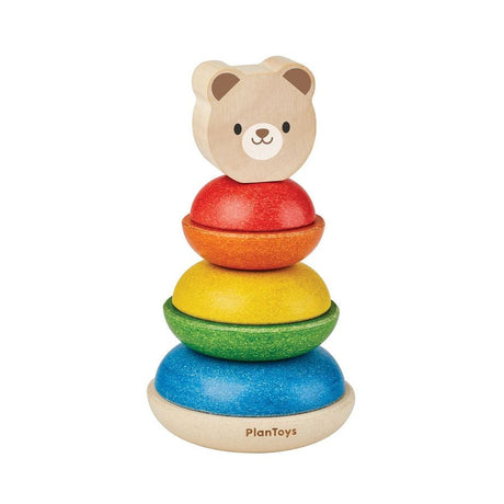 PlanToys Stacking Ring - Bear - Princess and the Pea Boutique