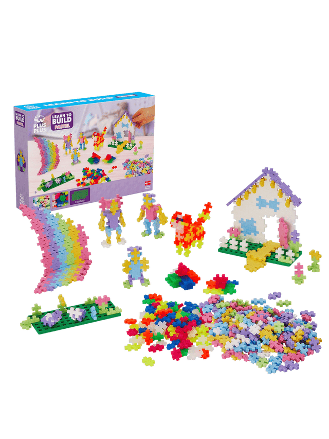 Plus Plus Learn to Build - Pastel - 600 pcs - Princess and the Pea Boutique