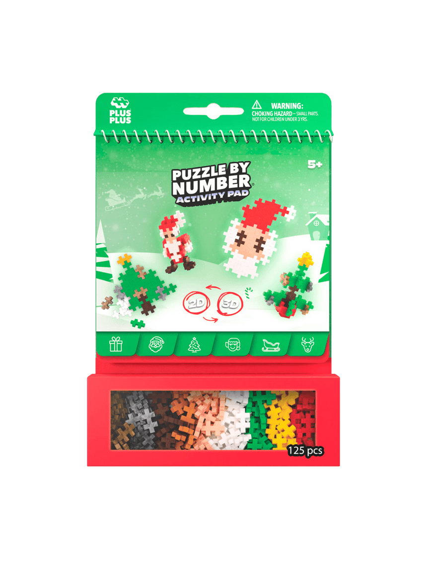 Plus-Plus Puzzle by Number – Christmas 125pcs - Princess and the Pea Boutique