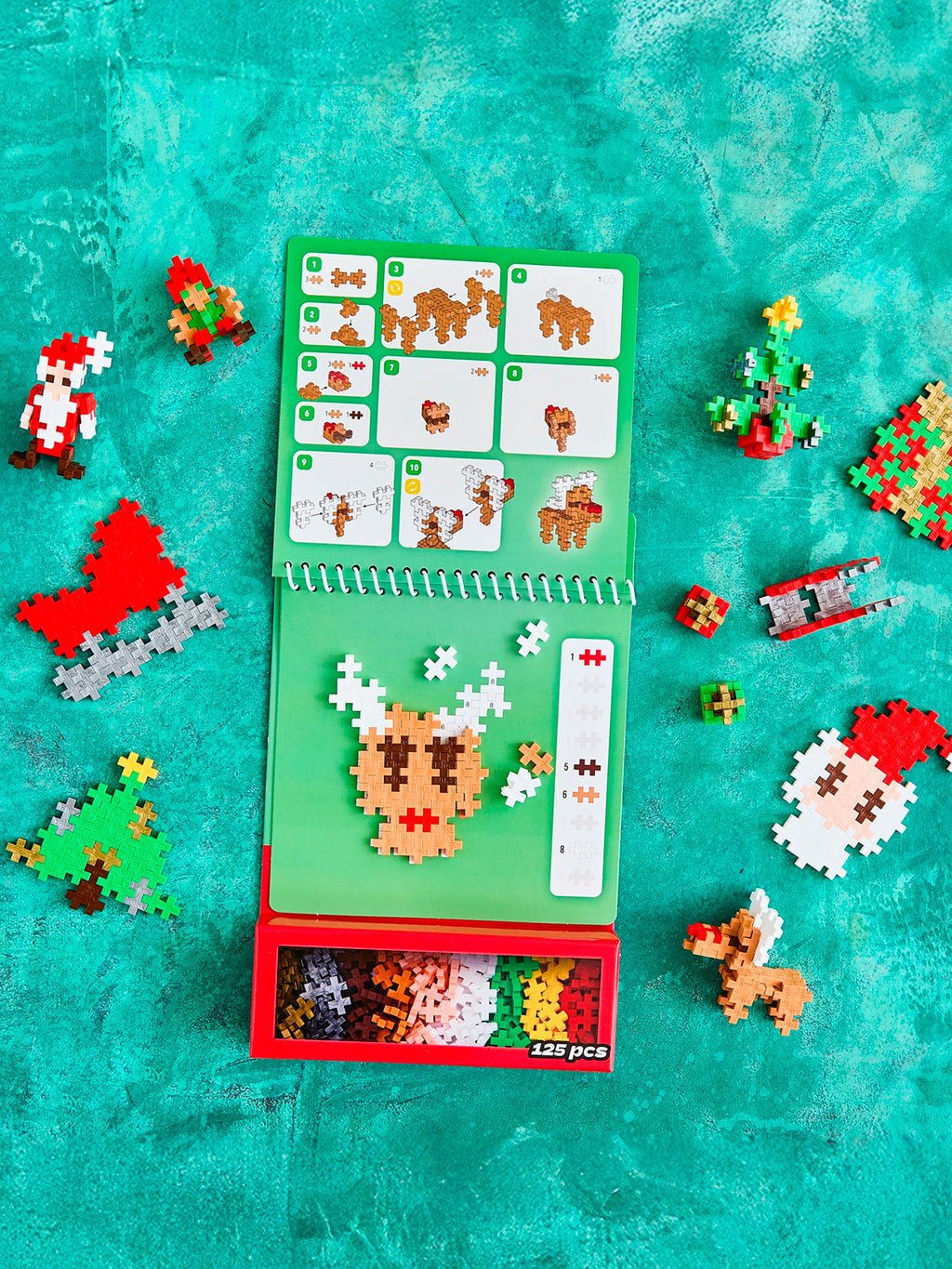 Plus-Plus Puzzle by Number – Christmas 125pcs - Princess and the Pea Boutique