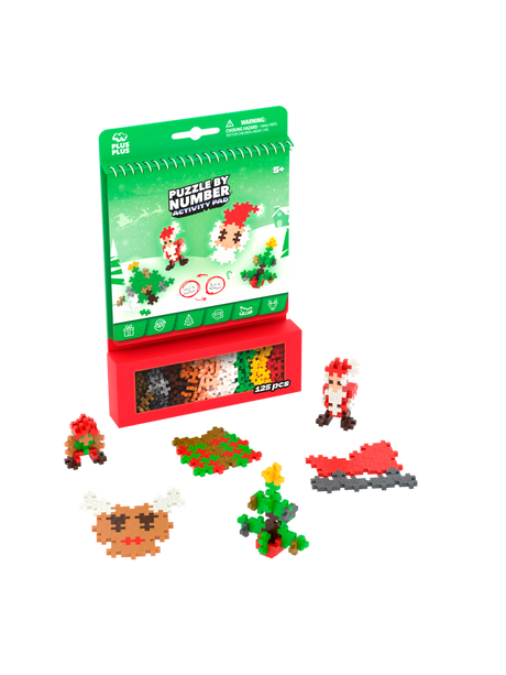 Plus-Plus Puzzle by Number – Christmas 125pcs - Princess and the Pea Boutique