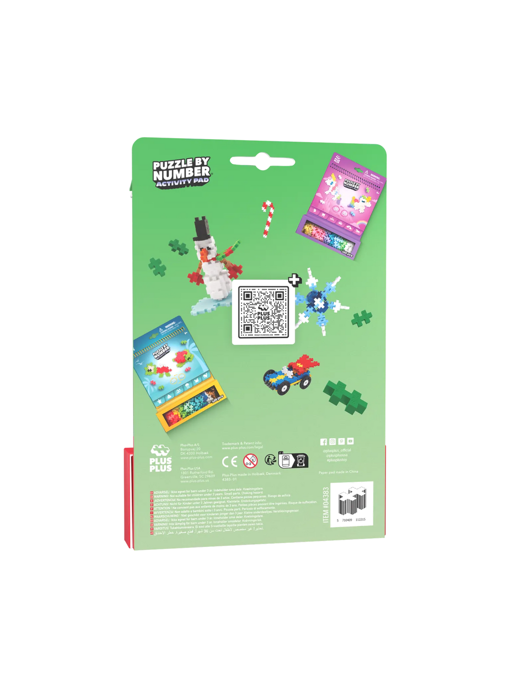 Plus-Plus Puzzle by Number – Christmas 125pcs - Princess and the Pea Boutique