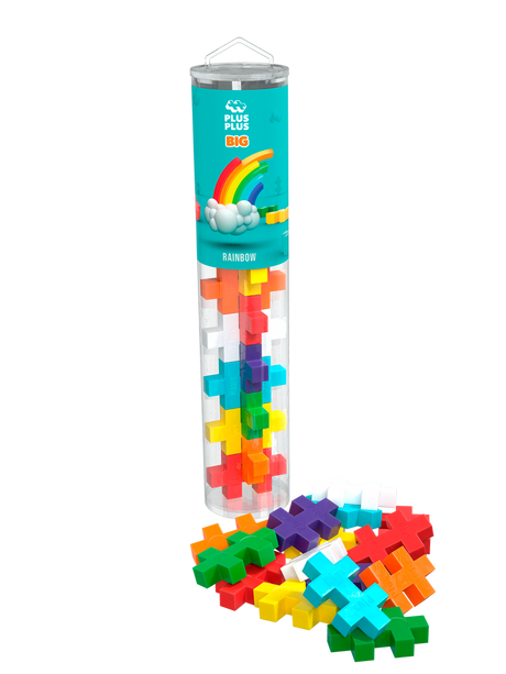 Plus-Plus Tube - BIG Rainbow Color Mix - 15 pcs - Princess and the Pea Boutique