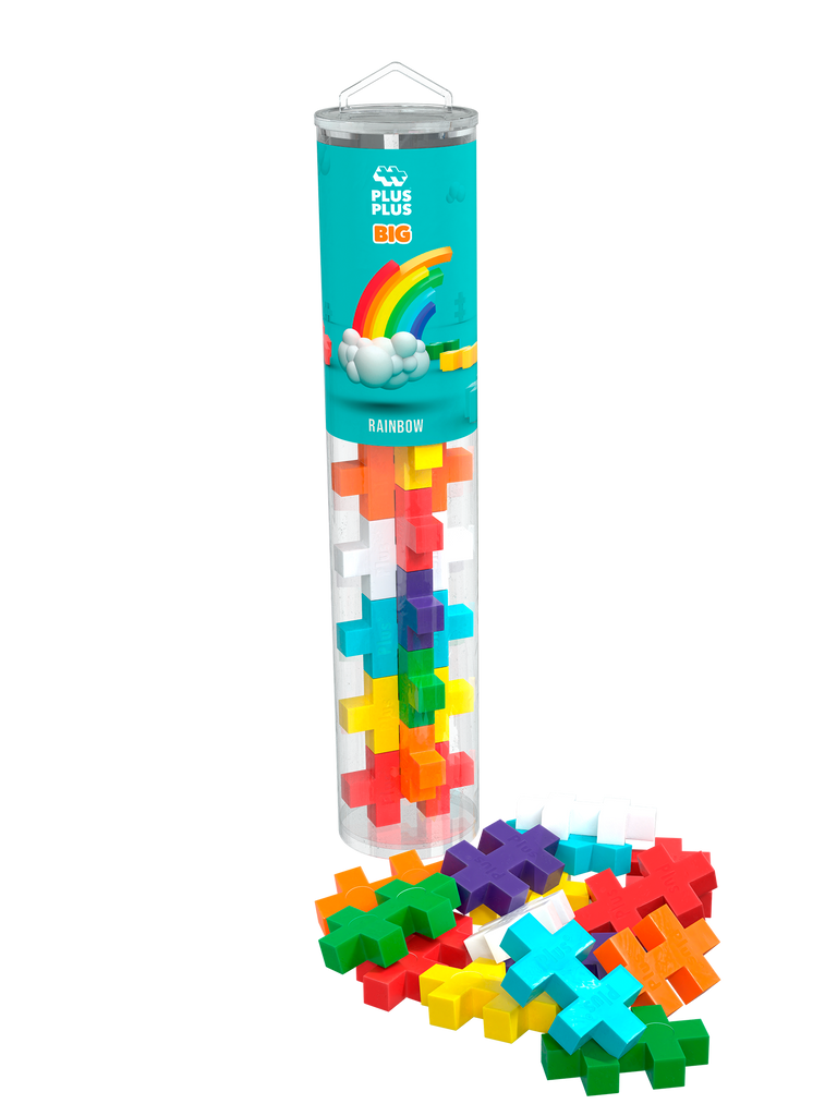 Plus-Plus Tube - BIG Rainbow Color Mix - 15 pcs - Princess and the Pea Boutique