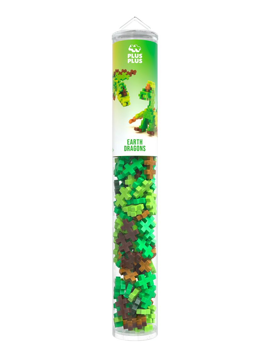 Plus-Plus Tube - Earth Dragons - 100 pcs - Princess and the Pea Boutique