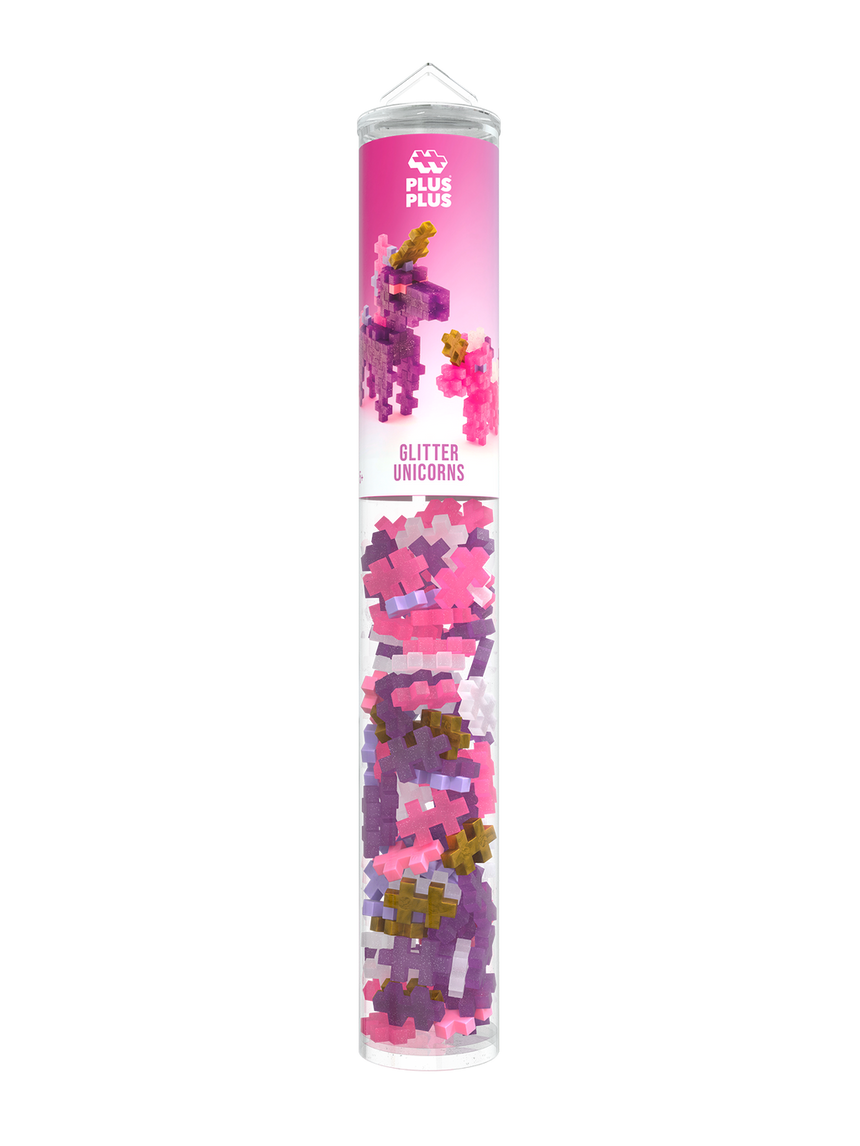 Plus-Plus Tube - Glitter Unicorns - 100 pcs - Princess and the Pea Boutique