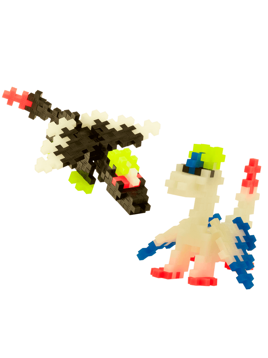 Plus-Plus Tube - Glow Dragons - 100 pcs - Princess and the Pea Boutique