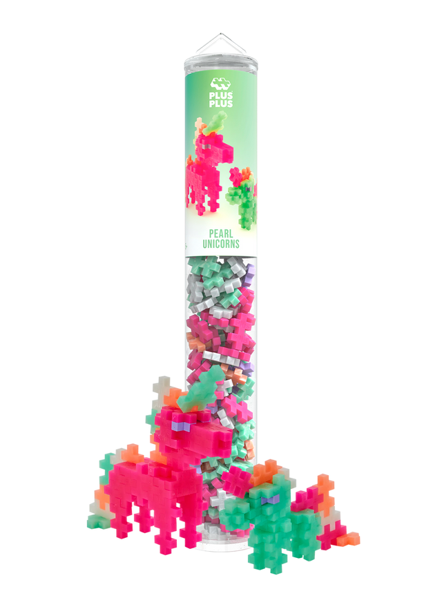 Plus-Plus Tube - Pearl Unicorns - 100 pcs - Princess and the Pea Boutique