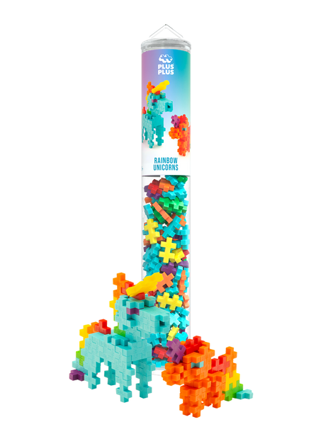 Plus-Plus Tube - Rainbow Unicorns - 100 pcs - Princess and the Pea Boutique