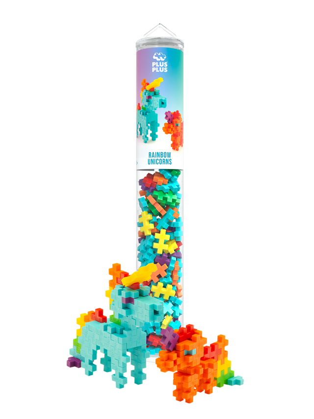 Plus-Plus Tube - Rainbow Unicorns - 100 pcs - Princess and the Pea Boutique