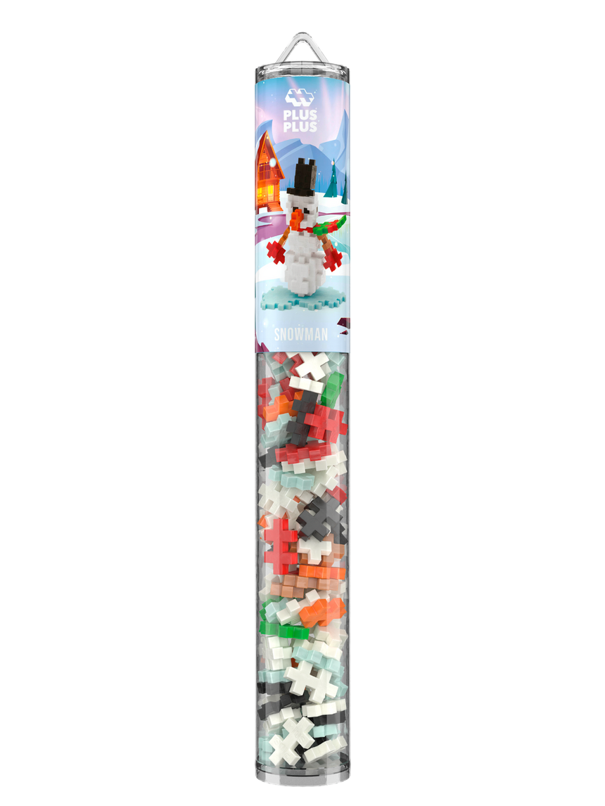 Plus-Plus Tube - Snowman - 100 pcs - Princess and the Pea Boutique