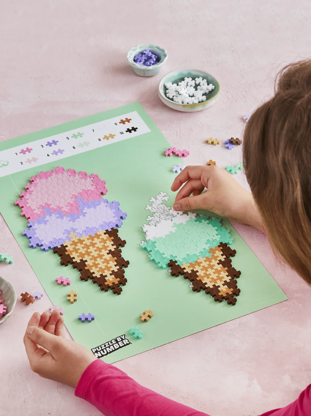 PlusPlus Puzzle By Number - Ice Cream Cones 250pcs - Princess and the Pea Boutique