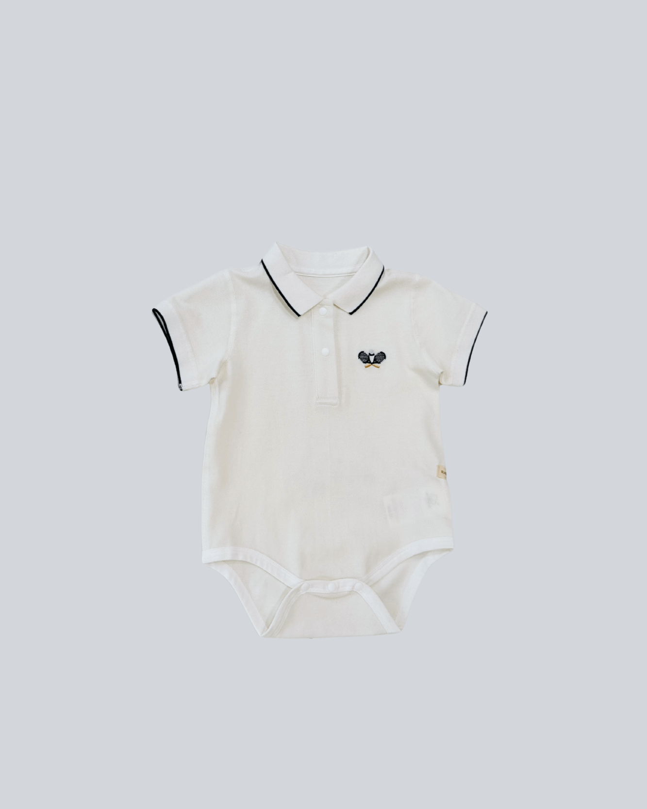 Polo Bodysuit - Tennis Embroidery - Princess and the Pea Boutique