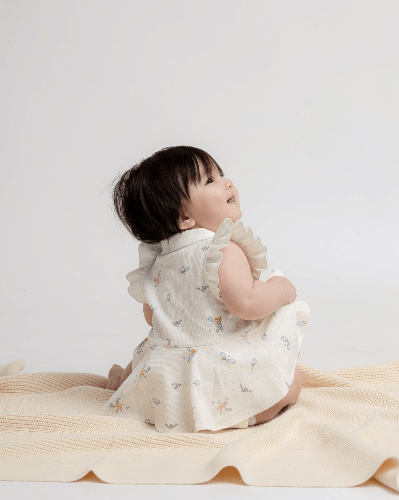 Polo Ruffles Bodysuit - Tennis Print - Princess and the Pea Boutique