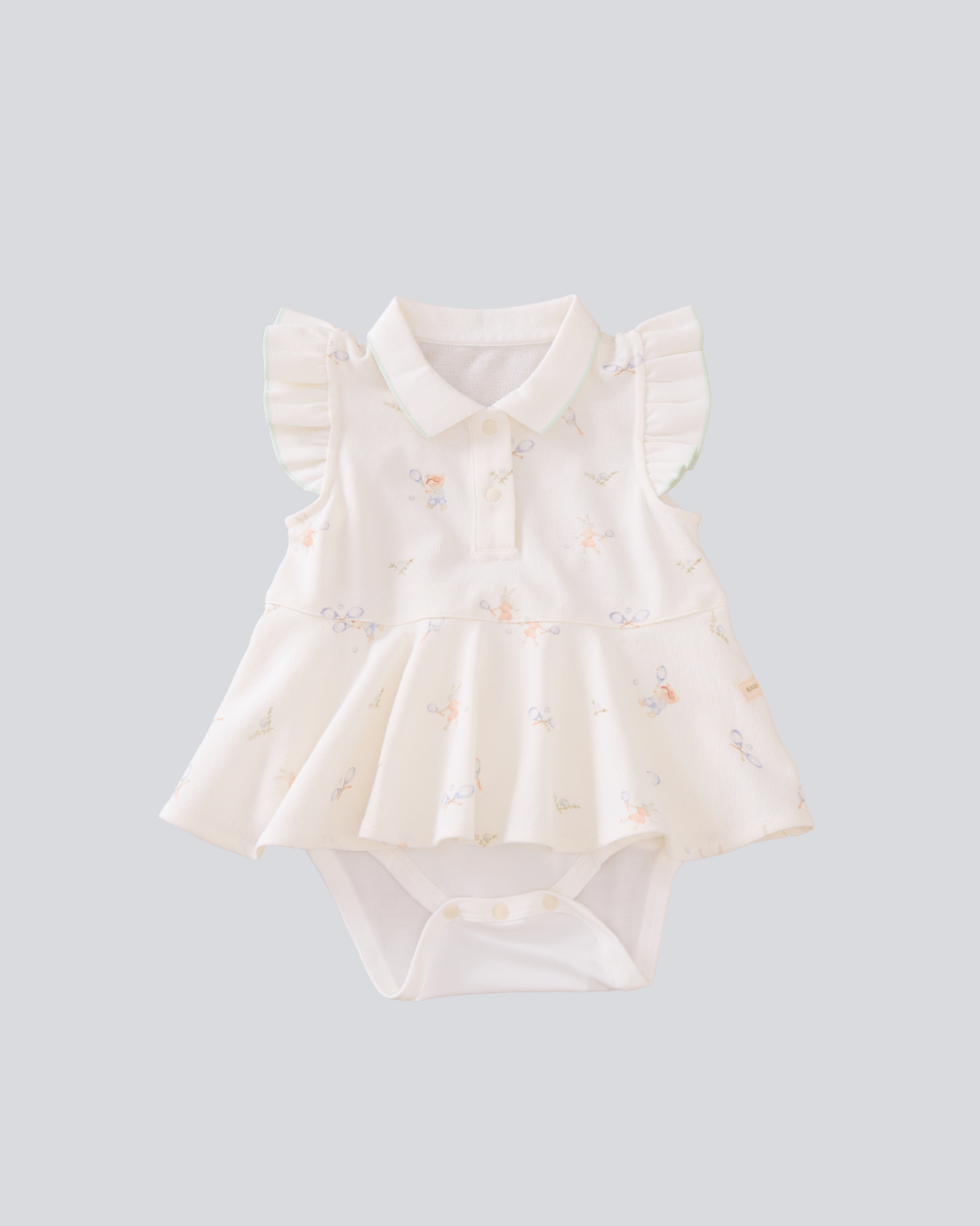 Polo Ruffles Bodysuit - Tennis Print - Princess and the Pea Boutique