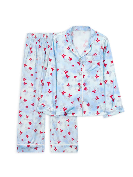 Preppy Goose Disco Cherries Long Sleeve Pajama Pant Set - Princess and the Pea Boutique